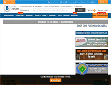 Tablet Screenshot of marketplace.beckett.com